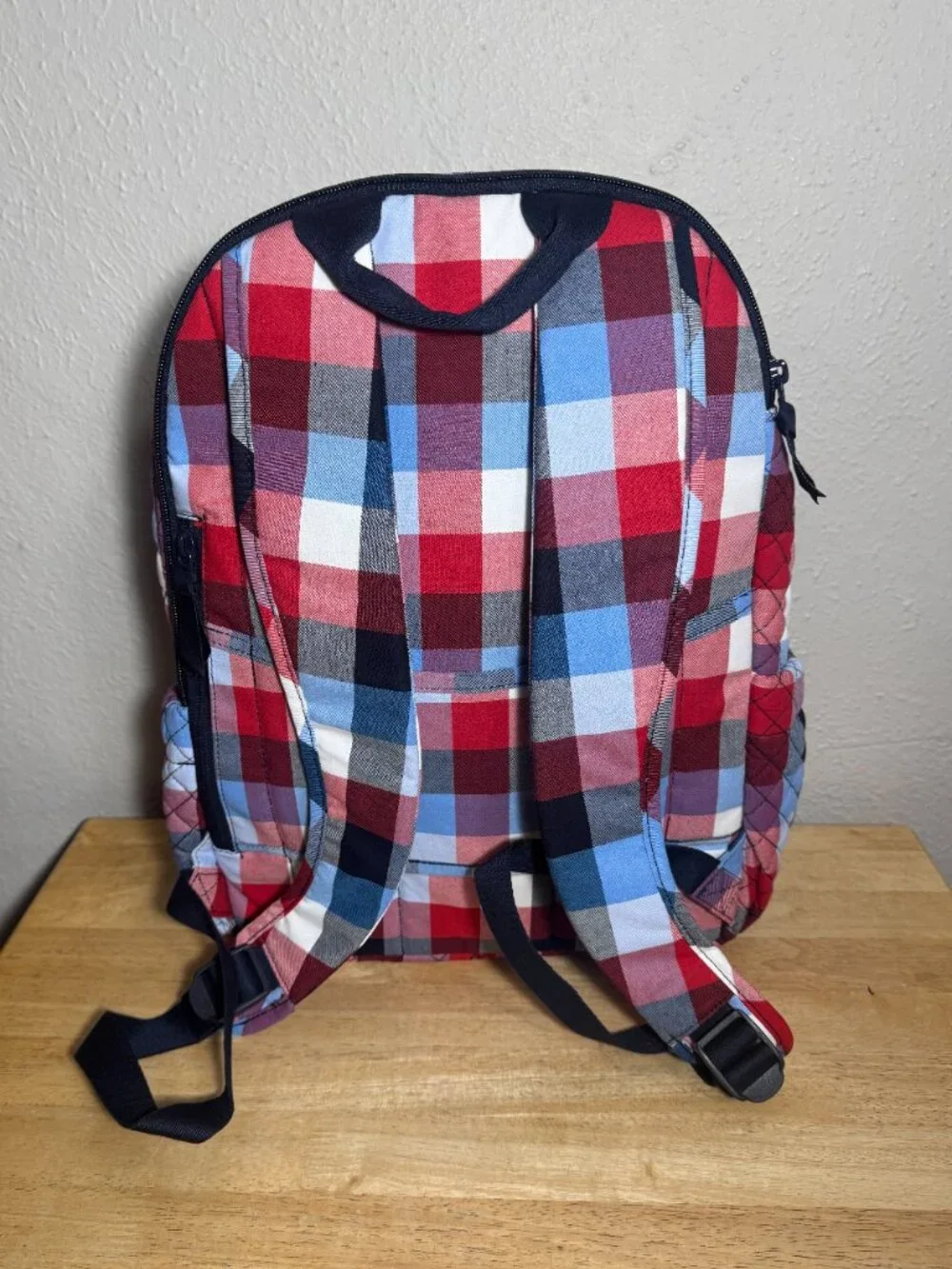 Vera Bradley Campus Backpack in Patriotic Plaid NWT